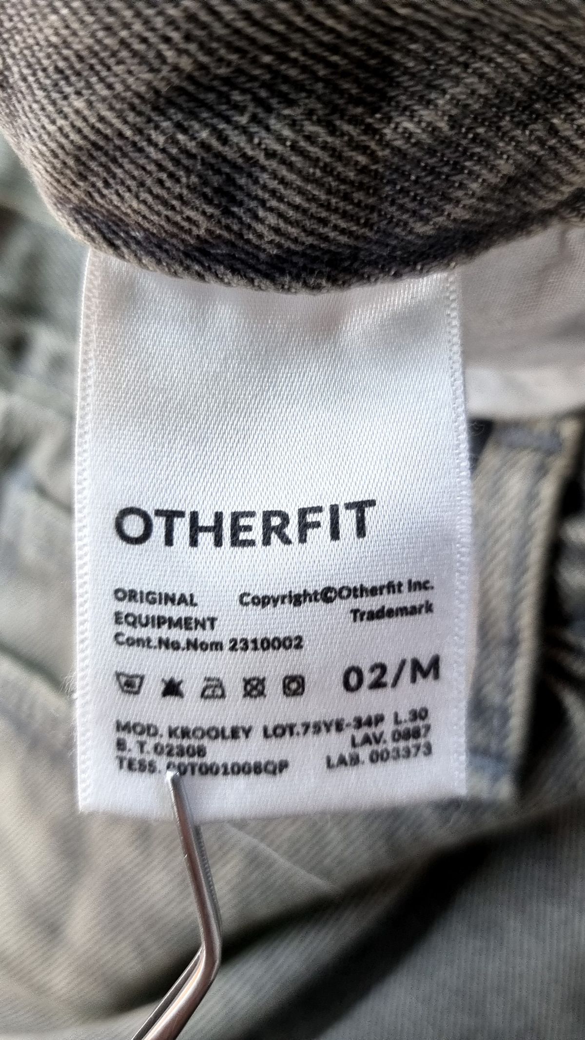 아더피츠(OTHERFITS) 청/데님 팬츠 M