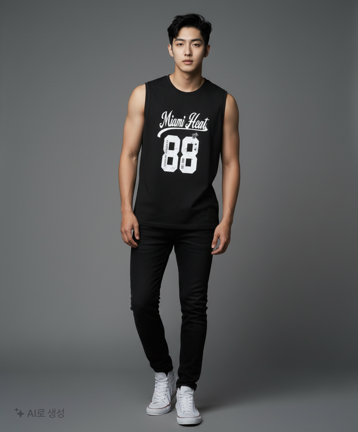 엔비에이(NBA) MIA 넘버링 쿨 슬리브리스(N252TS421P) 블랙 XXL