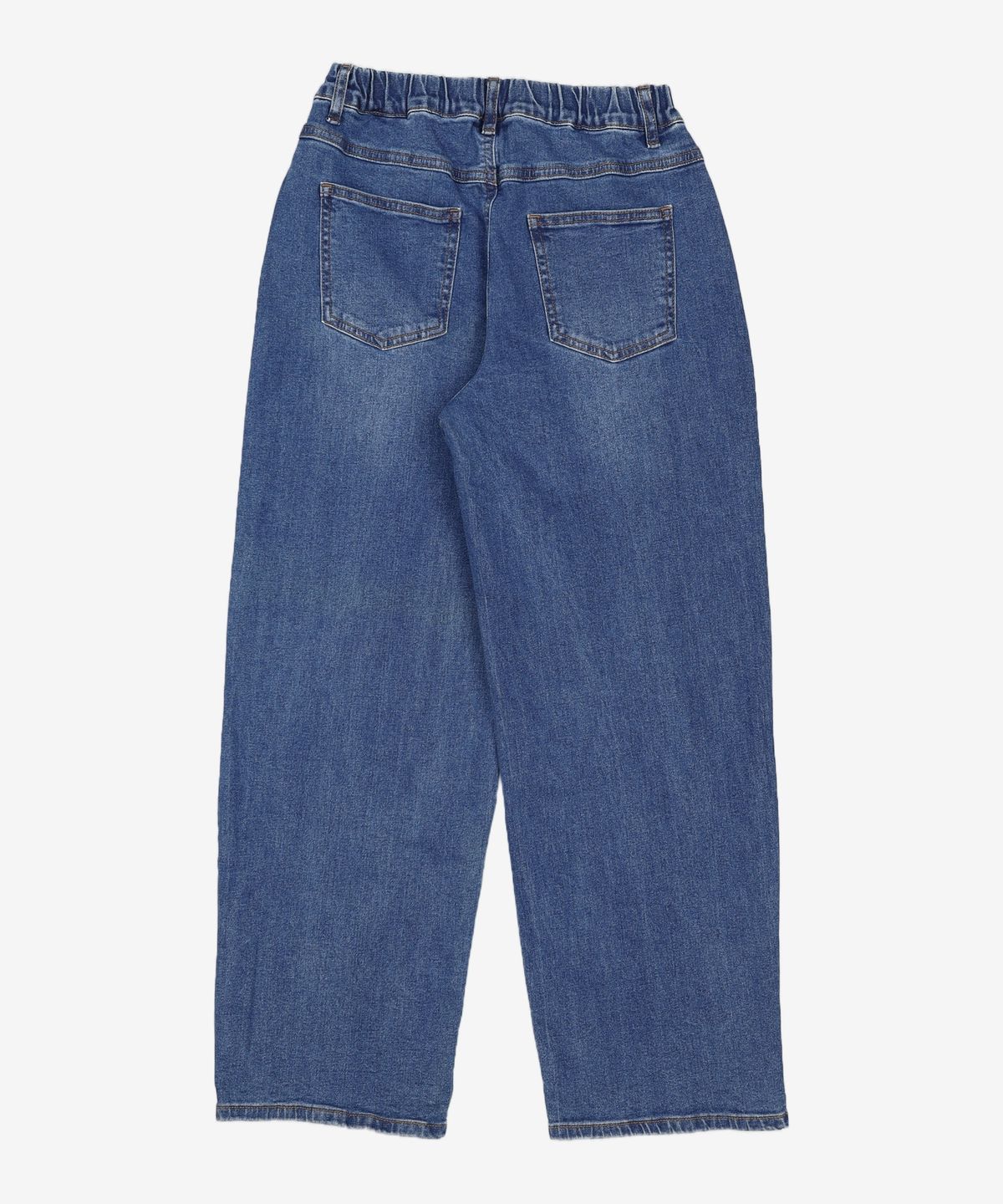 무신사 스탠다드 키즈(MUSINSA STANDARD KIDS) 엑스트라 와이드 데님 팬츠 [미디엄 인디고] 150