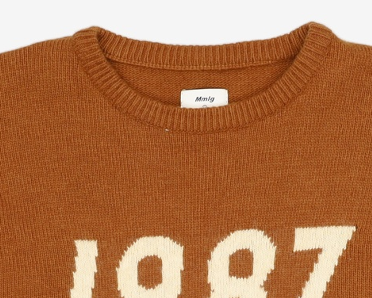 엠엠엘지(MMLG) [Mmlg] 1987 KNIT (INTARSIA) (CARAMEL BROWN) M