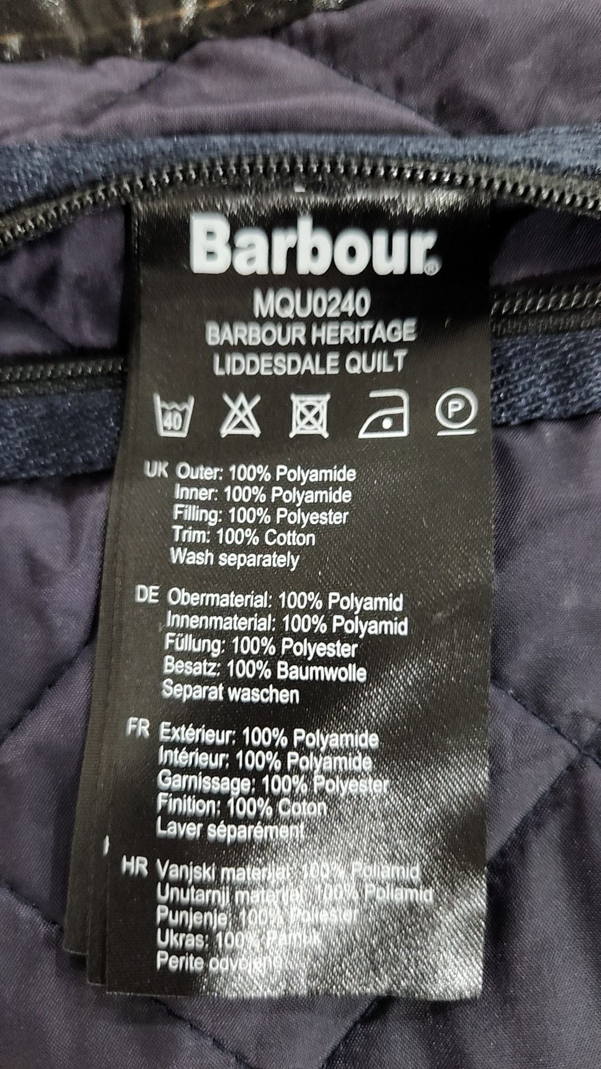 바버(BARBOUR) [해외]헤리티지 퀼팅 자켓  MQU0240 L