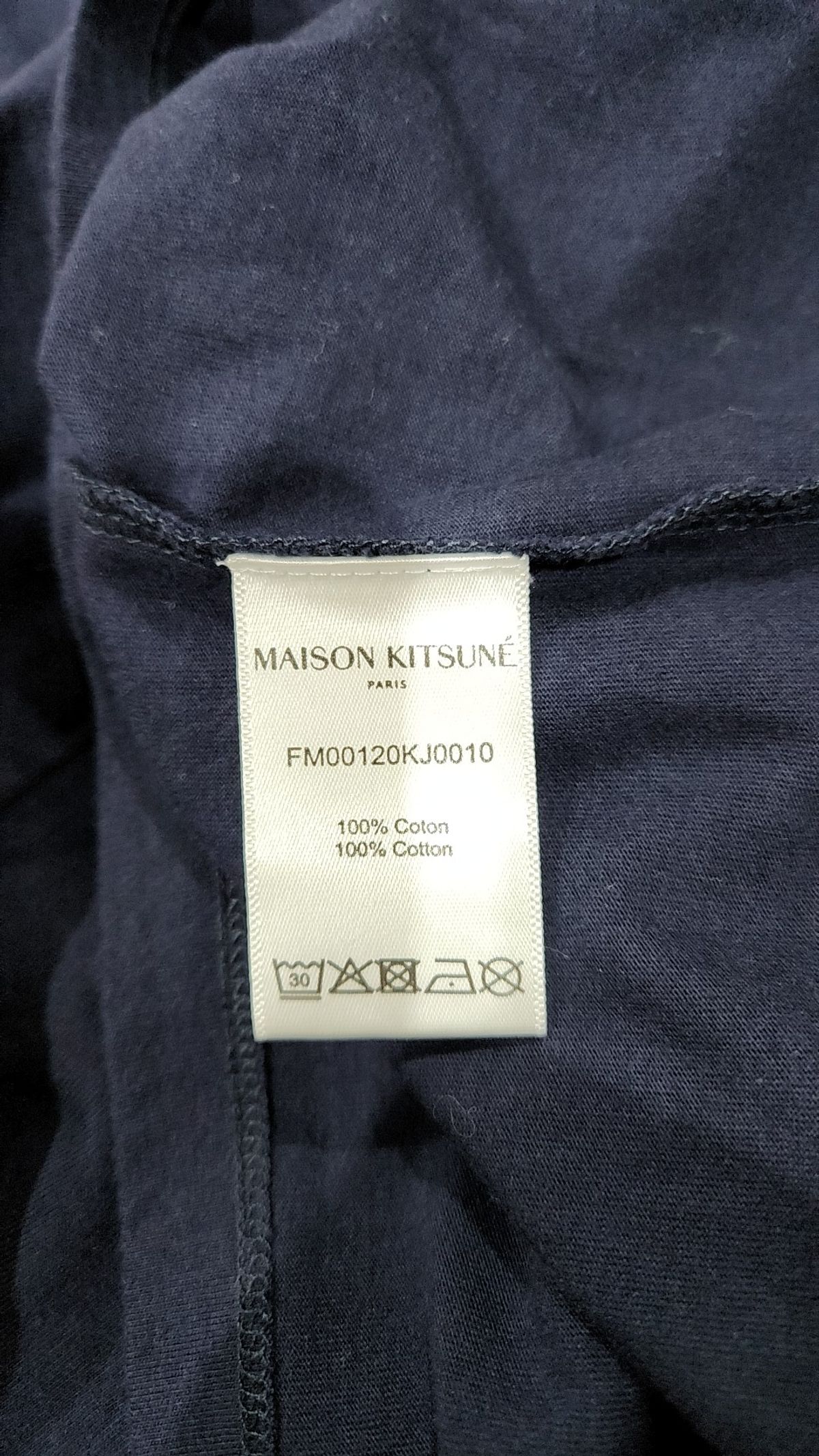 메종 키츠네(MAISON KITSUNE) 22SS 트리컬러 폭스 티셔츠 FM00120KJ0010 XS