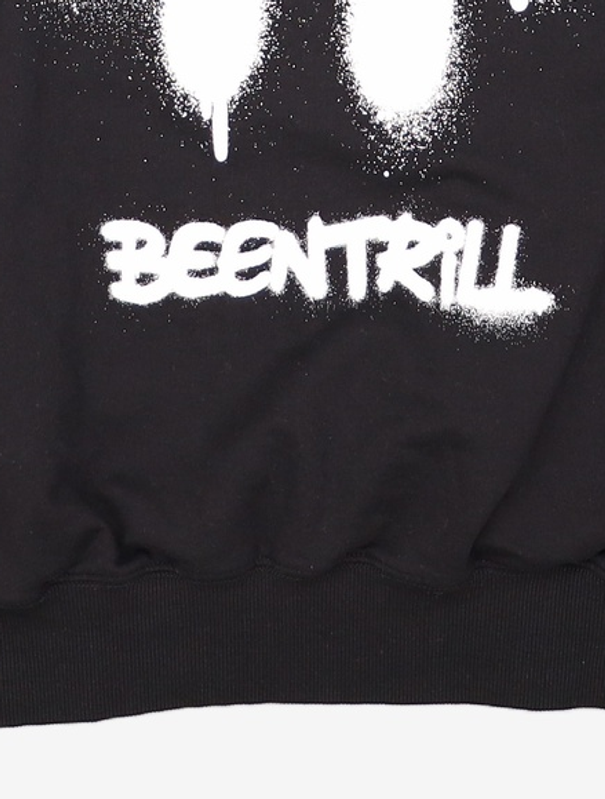 빈트릴(BEENTRILL) 스프레이 로고 후드(블랙) M