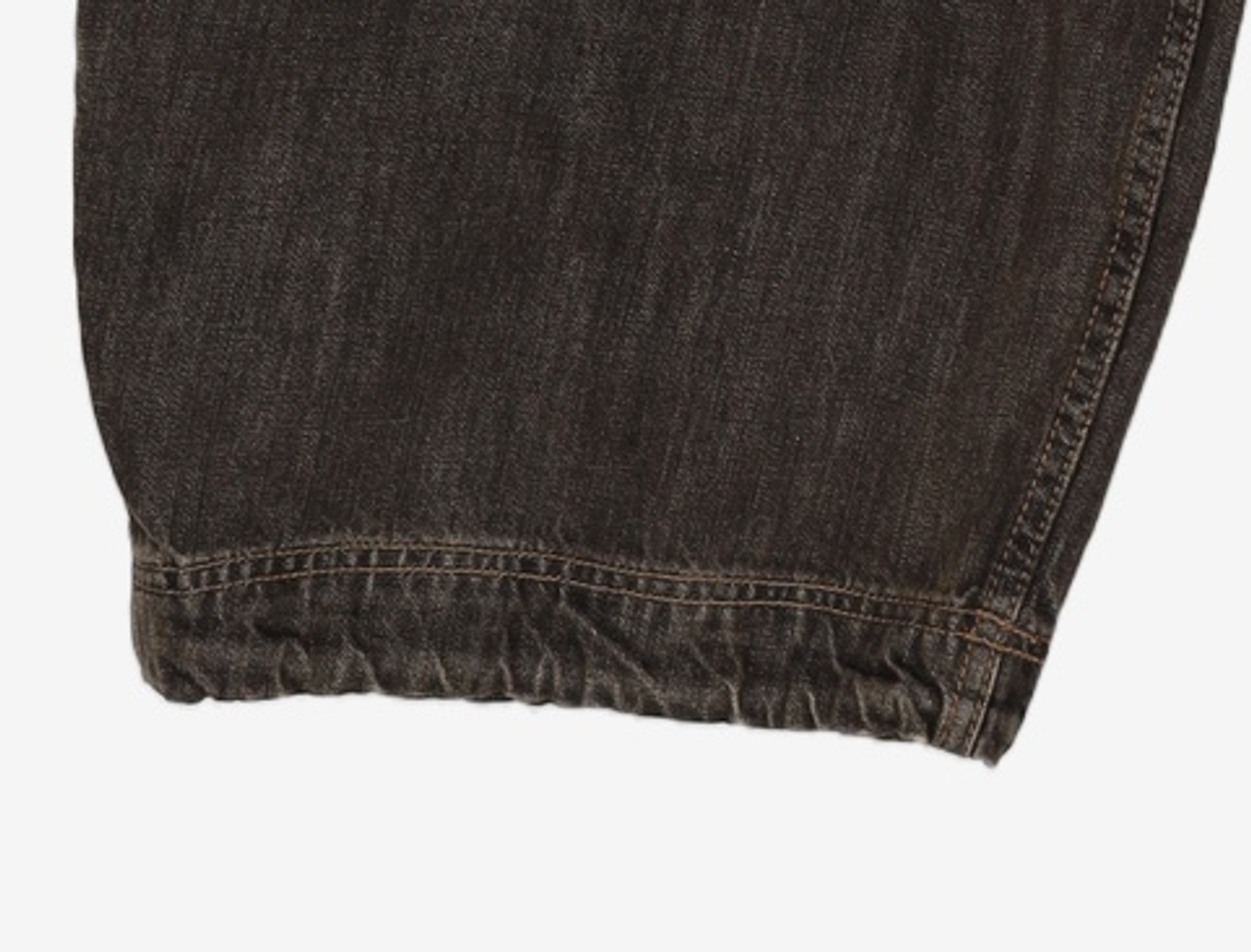 오퍼스 0012(OPUS 0012) Op. 09 DUAL OBLIQUE DENIM PANTS B/BLACK S