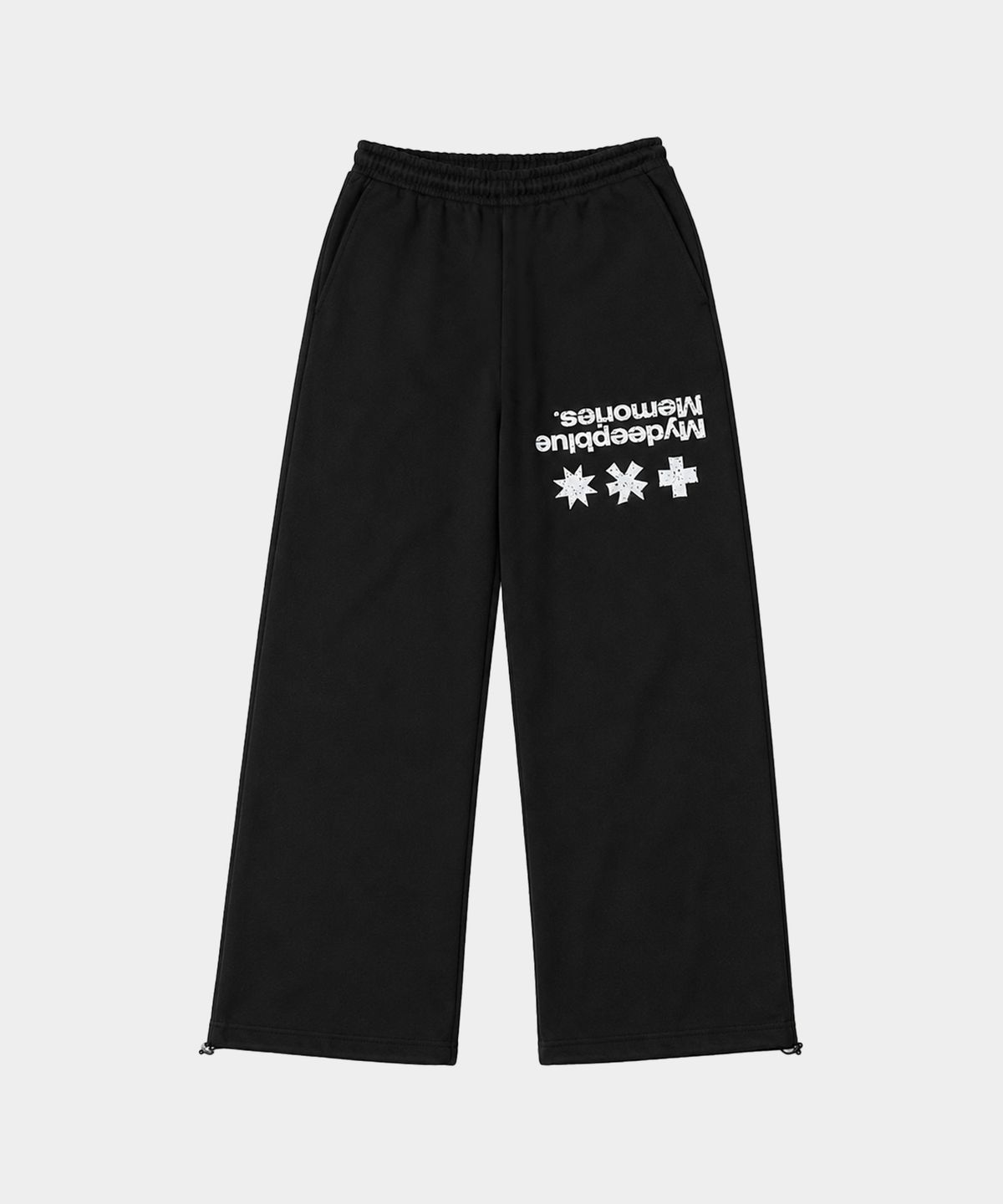마이딥블루메모리즈(MY DEEP BLUE MEMORIES) MM SYMBOL OVER SWEATPANTS (BLACK)