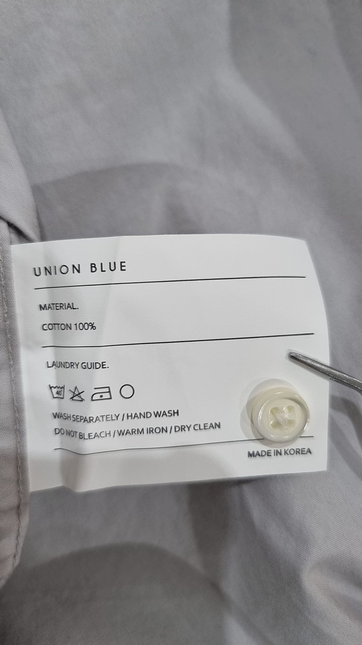 유니온블루(UNION BLUE) 캐주얼 셔츠 S