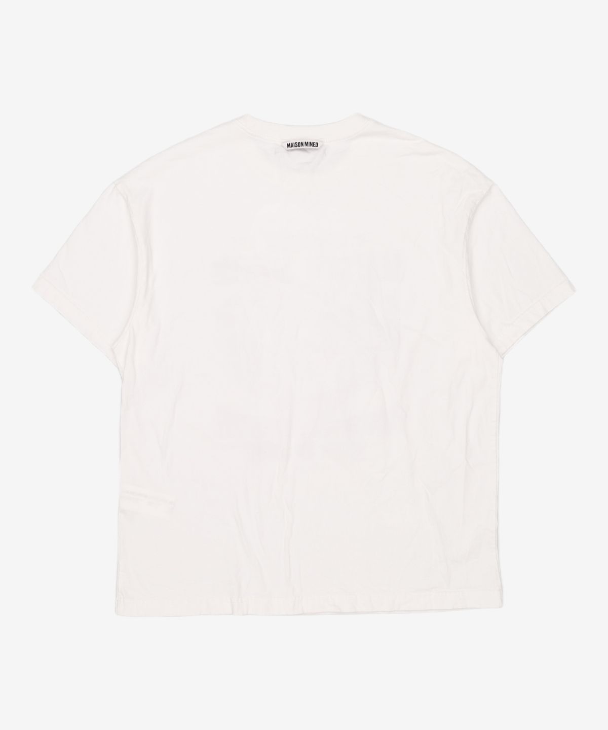 메종미네드(MAISON MINED) DOODLE HEART HALF T WHITE GREYISH BLUE M