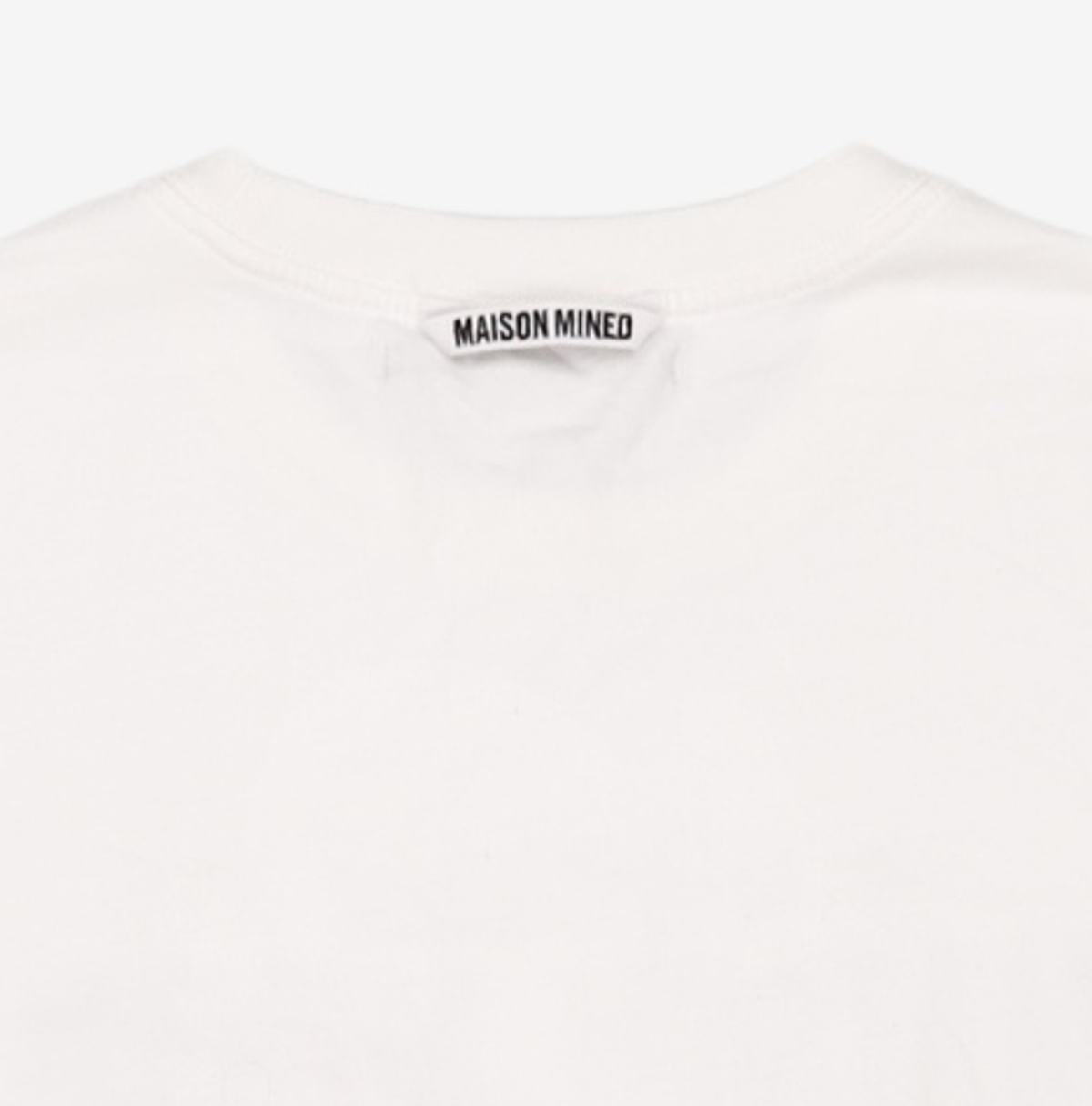 메종미네드(MAISON MINED) DOODLE HEART HALF T WHITE GREYISH BLUE M