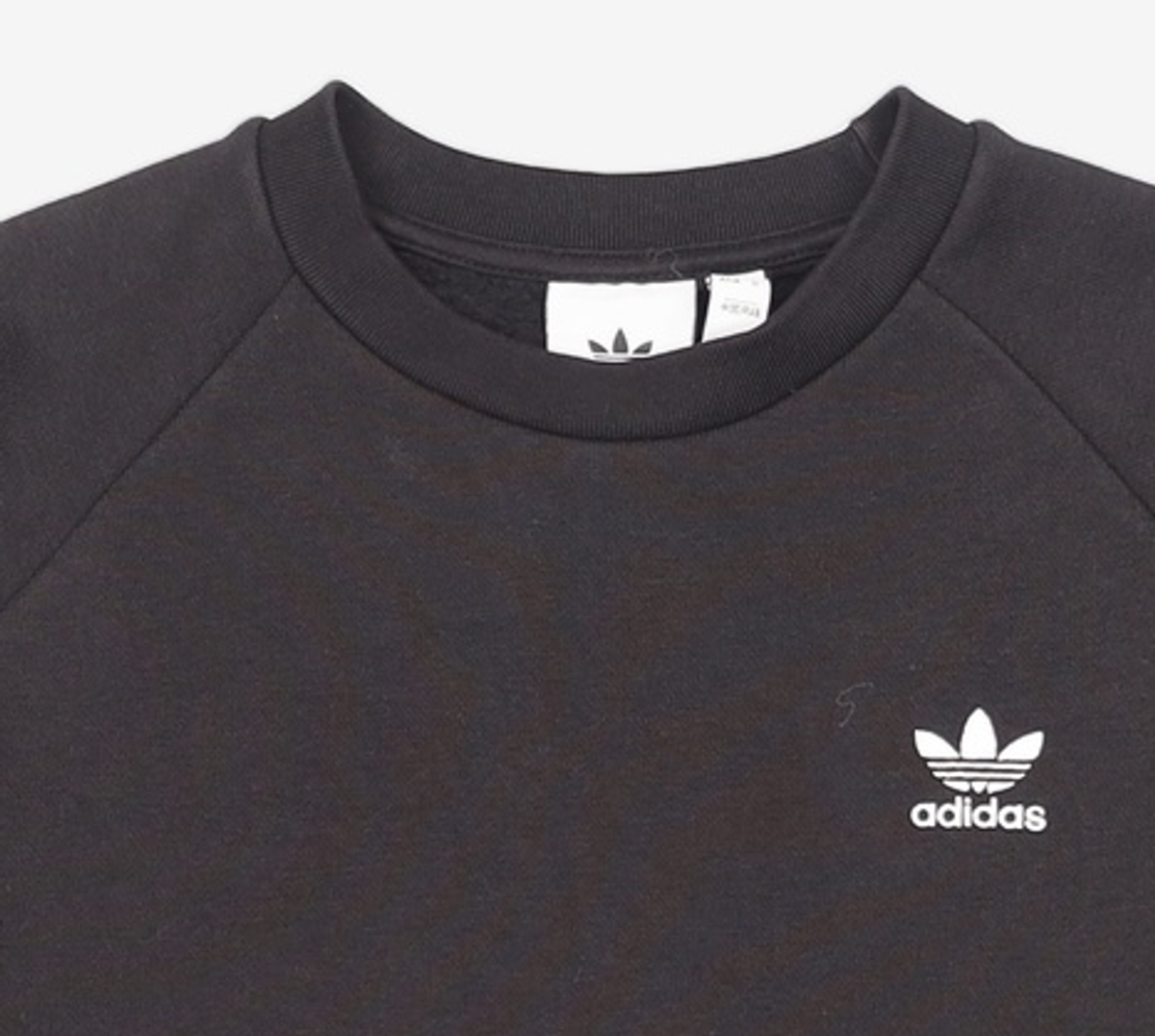 아디다스(ADIDAS) 에센셜 크루 - 블랙 / H34645 L