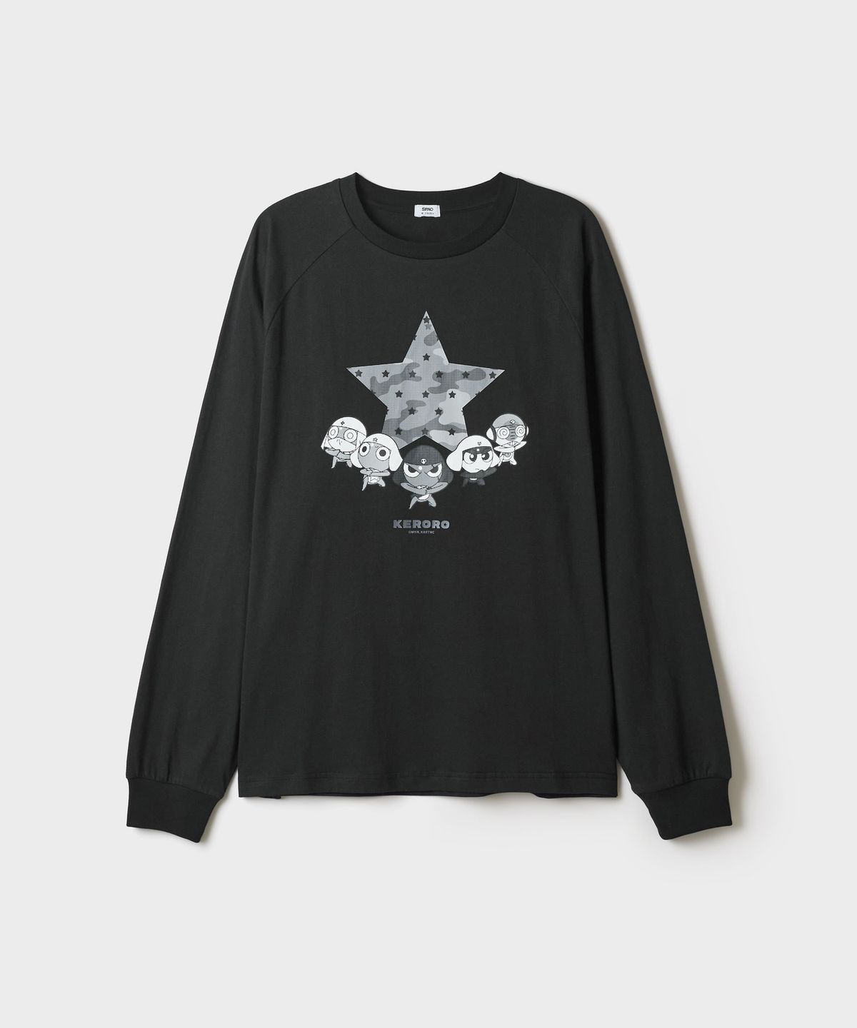 스파오(SPAO) [개구리 중사 케로로] 긴팔티(Black)_SPLAG4TU01