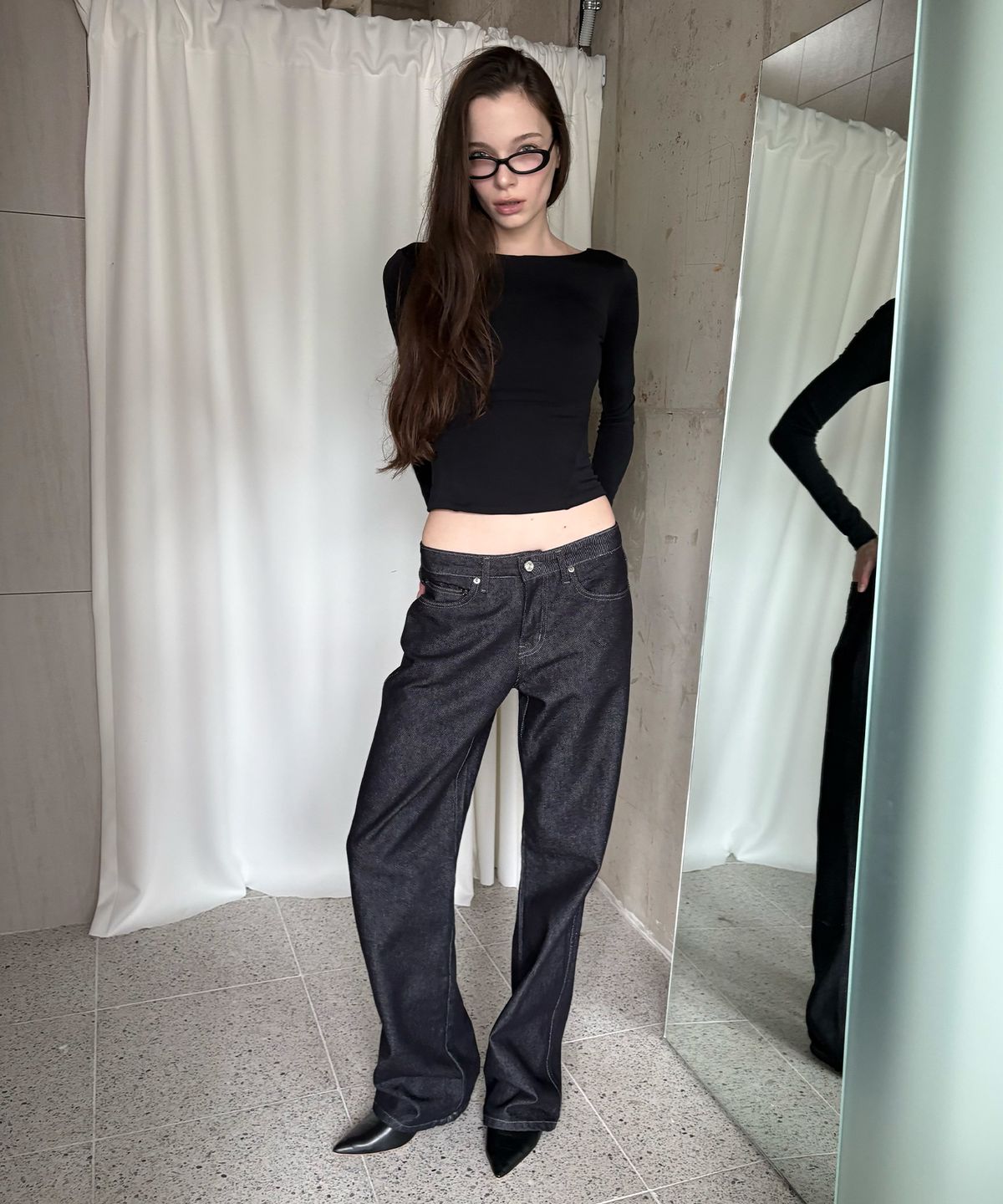 2000아카이브스(2000ARCHIVES) ALYS STRAIGHT JEAN (INDIGO)