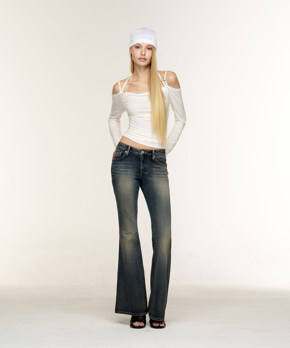 2000아카이브스(2000ARCHIVES) SIENNE BOOTCUT JEAN (DESERT BLUE)