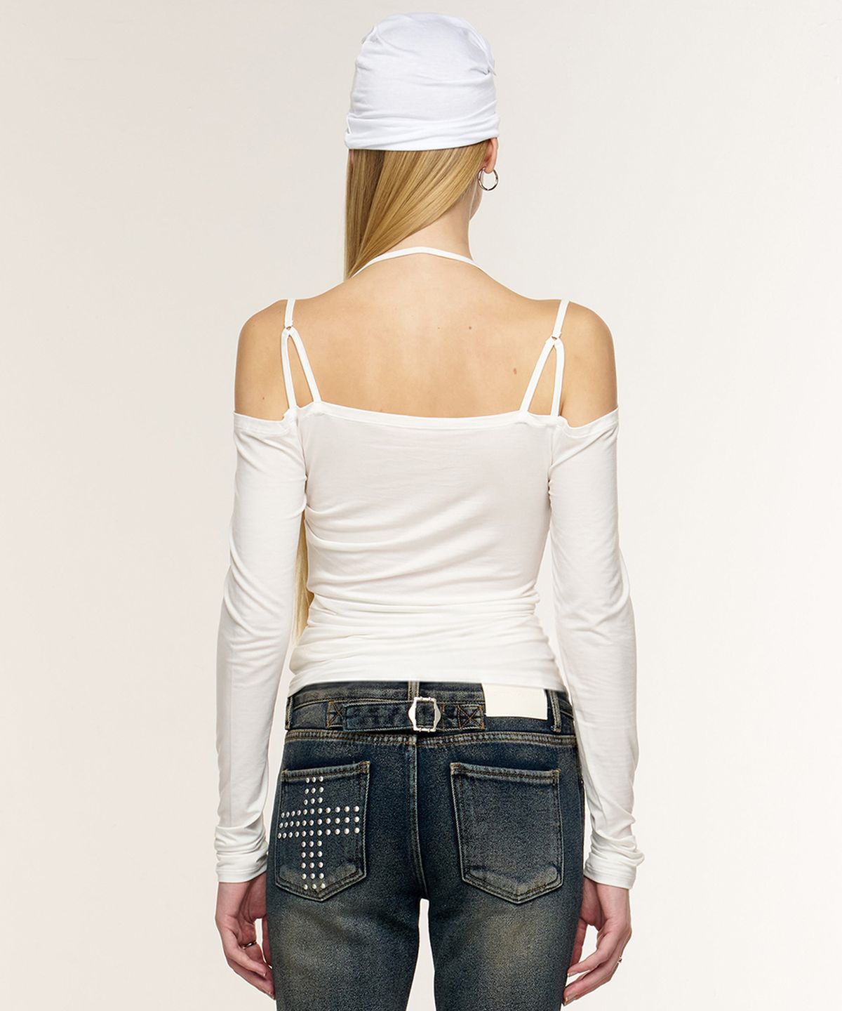 2000아카이브스(2000ARCHIVES) VELA OFF-SHOULDER TOP (WHITE)