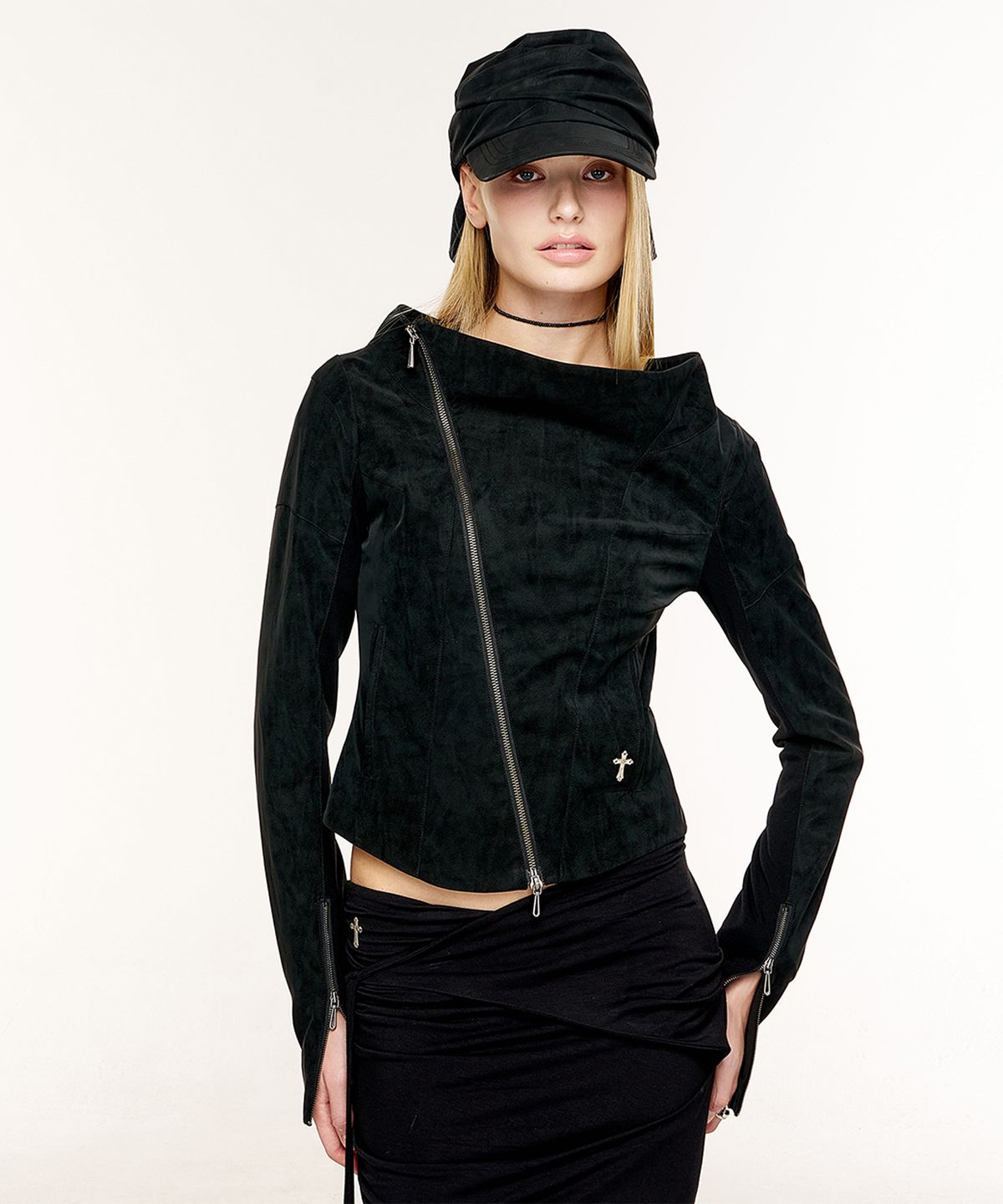 2000아카이브스(2000ARCHIVES) KAEL DRAPED JACKET V2 (BLACK)