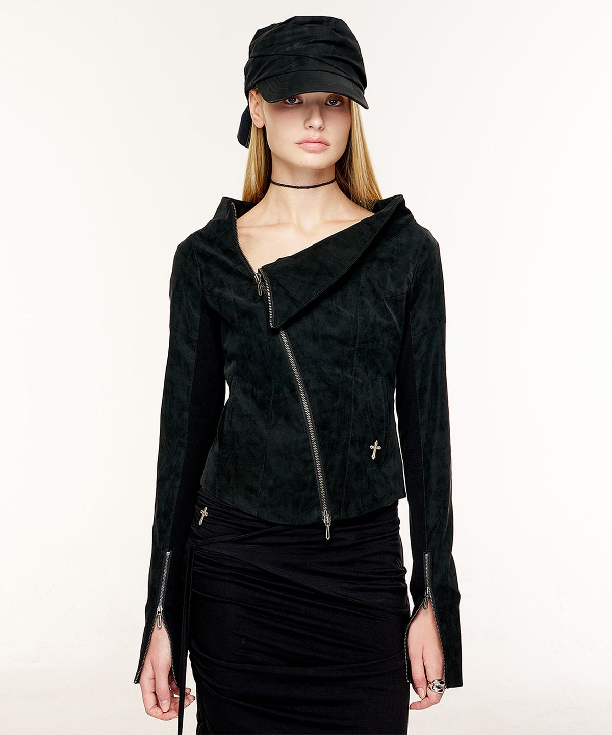 2000아카이브스(2000ARCHIVES) KAEL DRAPED JACKET V2 (BLACK)