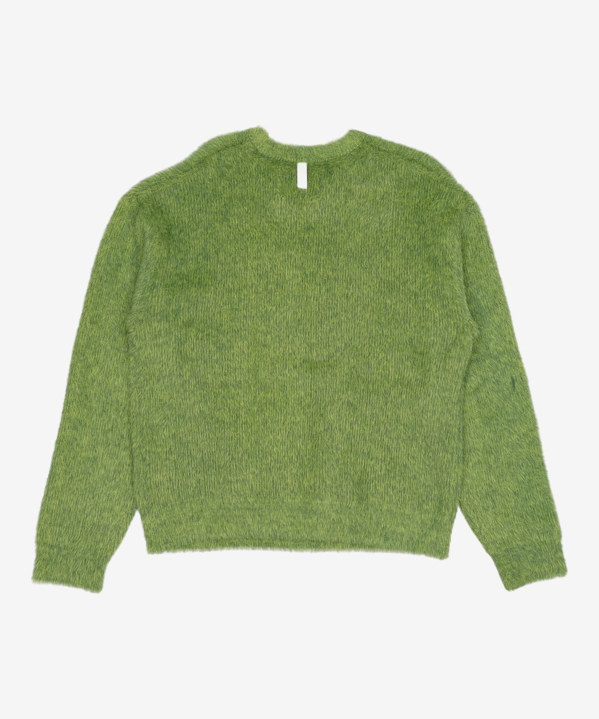 노매뉴얼(NOMANUAL) CROPPED HAIRY KNIT - GRASS GREEN 100