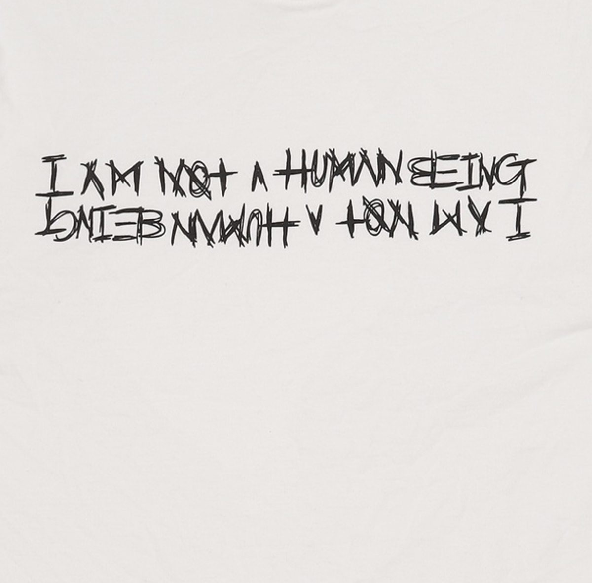 아임낫어휴먼비잉(I AM NOT A HUMAN BEING) 반소매 티셔츠 M