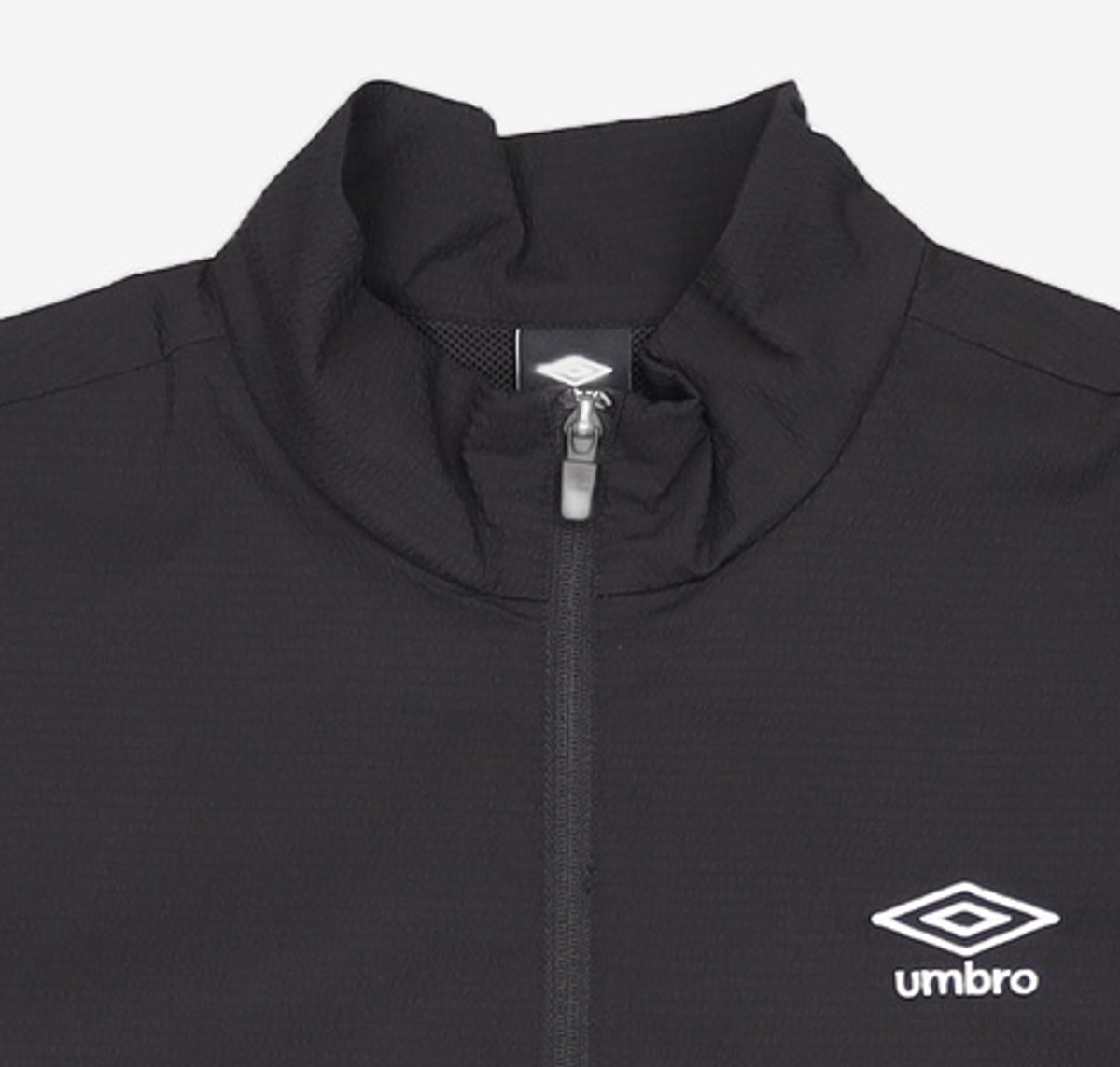 엄브로(UMBRO) 시어서커 반팔 스탠넥 아노락 블랙(UQ221CWT63) 95