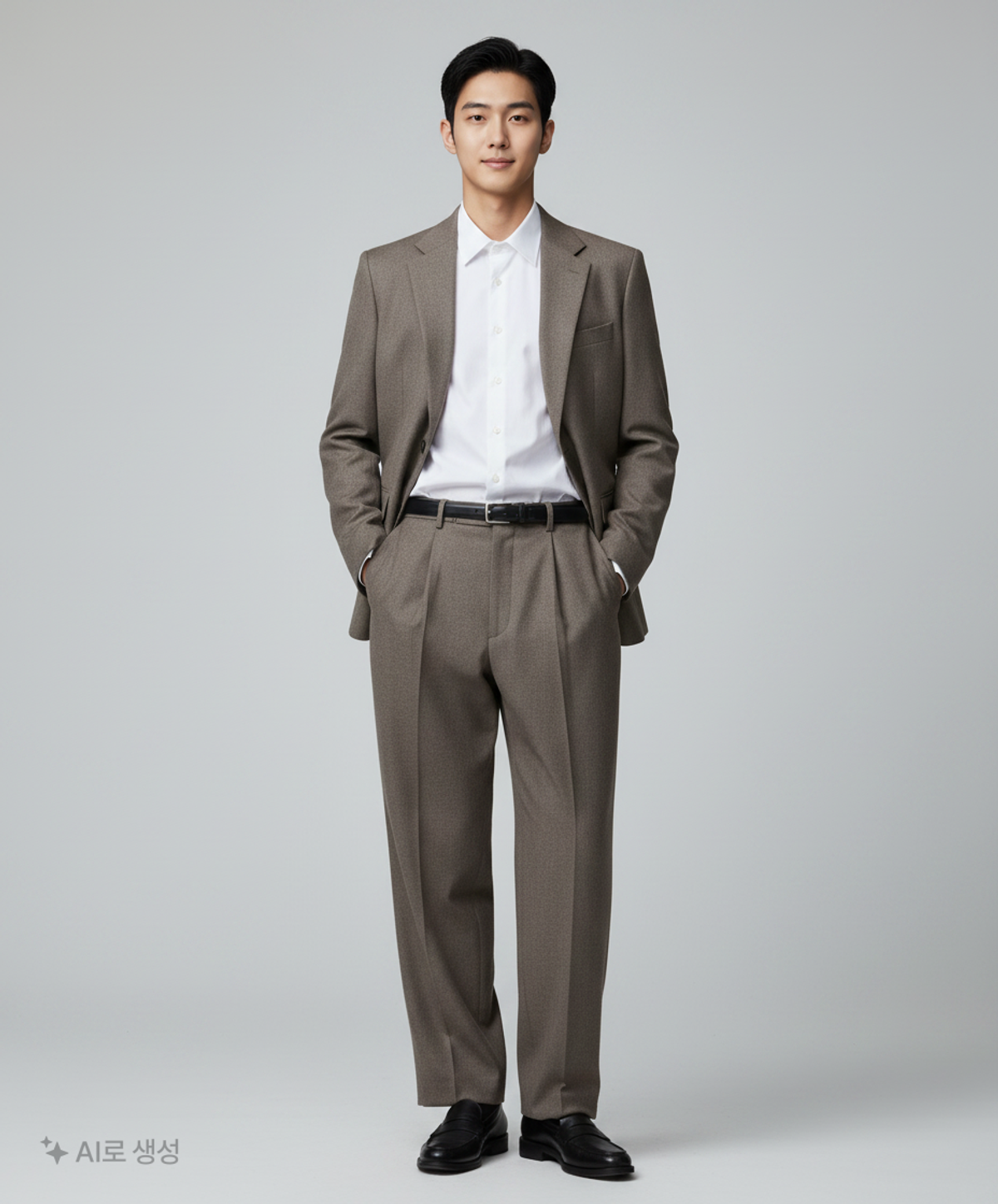 인사일런스(INSILENCE) SASAKI 벨티드 팬츠 MELANGE GREY L