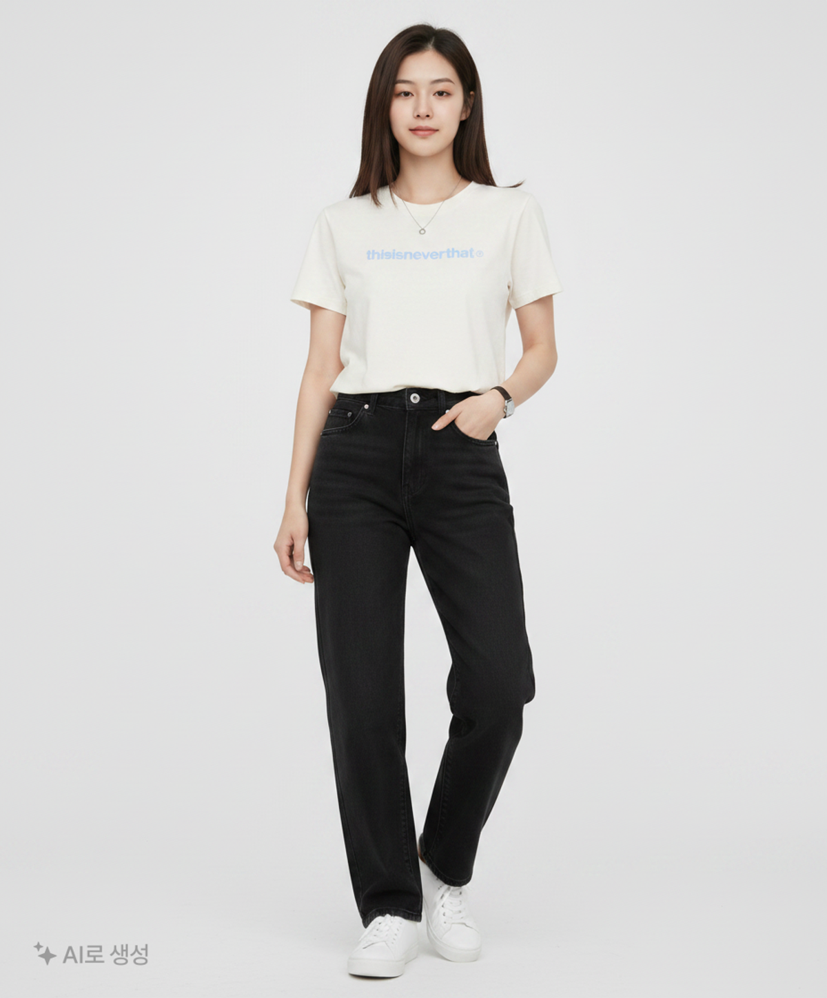 디스이즈네버댓(THISISNEVERTHAT) (SS23) T Logo W Tee White S