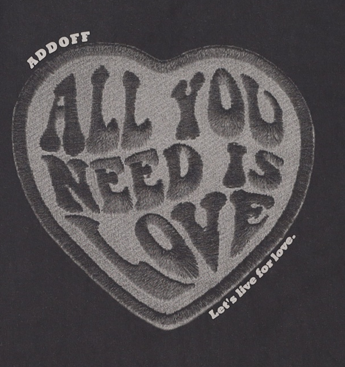 애드오프(ADDOFF) NEED LOVE T-SHIRT BLACK M