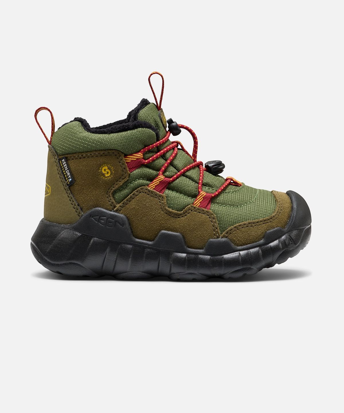 킨(KEEN) 하이파우저 처커 워터프루프 키즈(리틀키즈) 부츠 FOREST NIGHT/GARNET