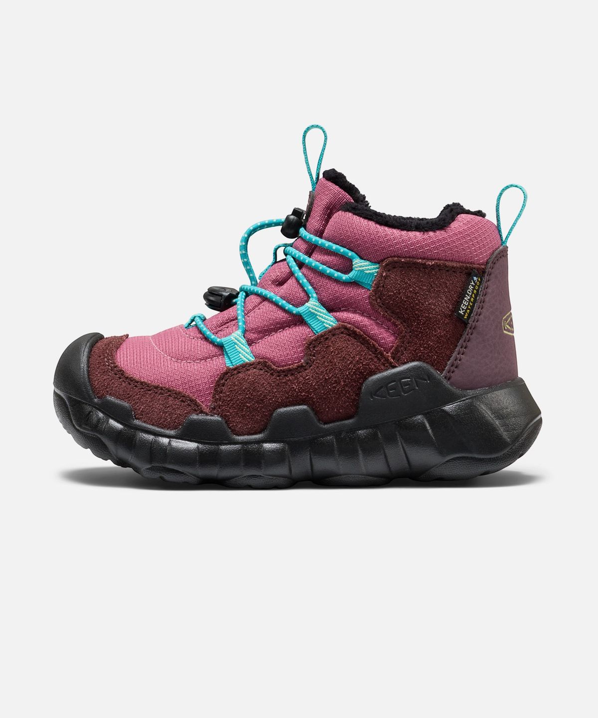 킨(KEEN) 하이파우저 처커 워터프루프 키즈(리틀키즈) 부츠 HUCKLEBERRY/VIOLET QUARTZ