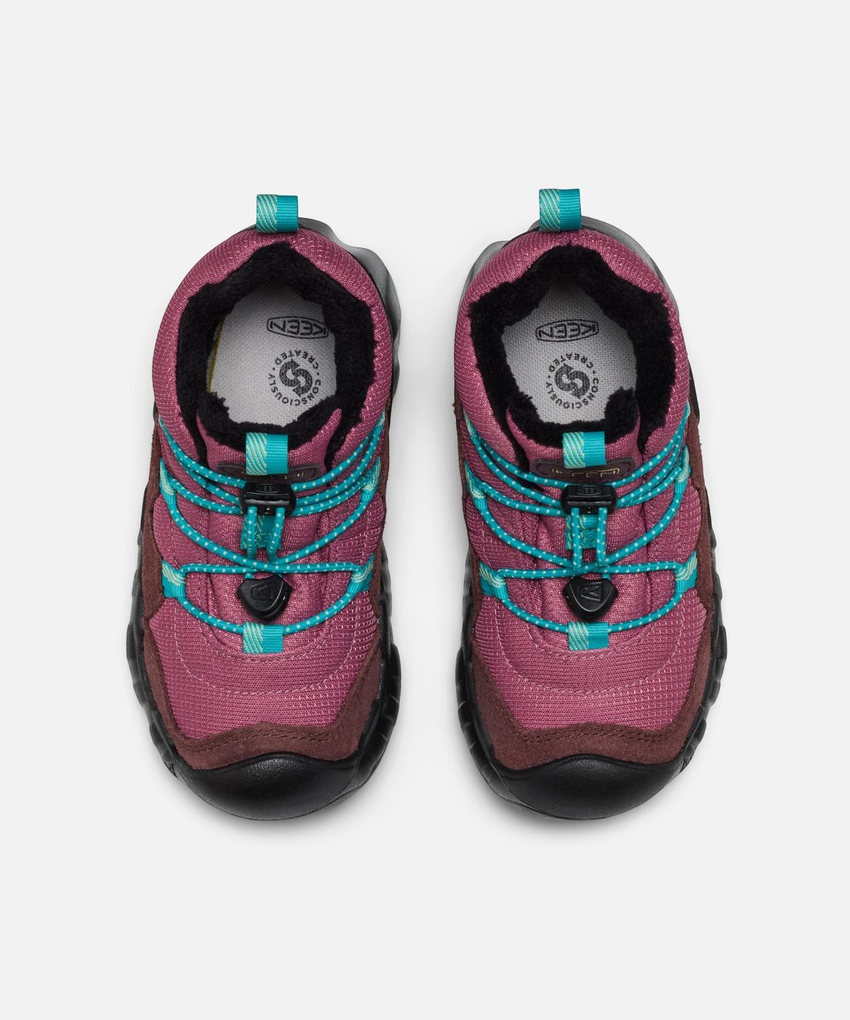 킨(KEEN) 하이파우저 처커 워터프루프 키즈(리틀키즈) 부츠 HUCKLEBERRY/VIOLET QUARTZ