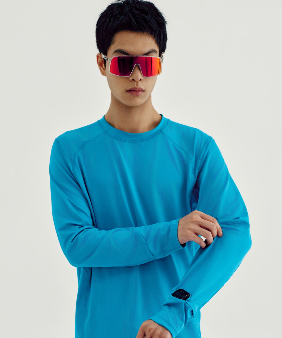 얼스캄에라(EARTH CALM ERA) 코어 그리드 러닝 롱슬리브_3컬러