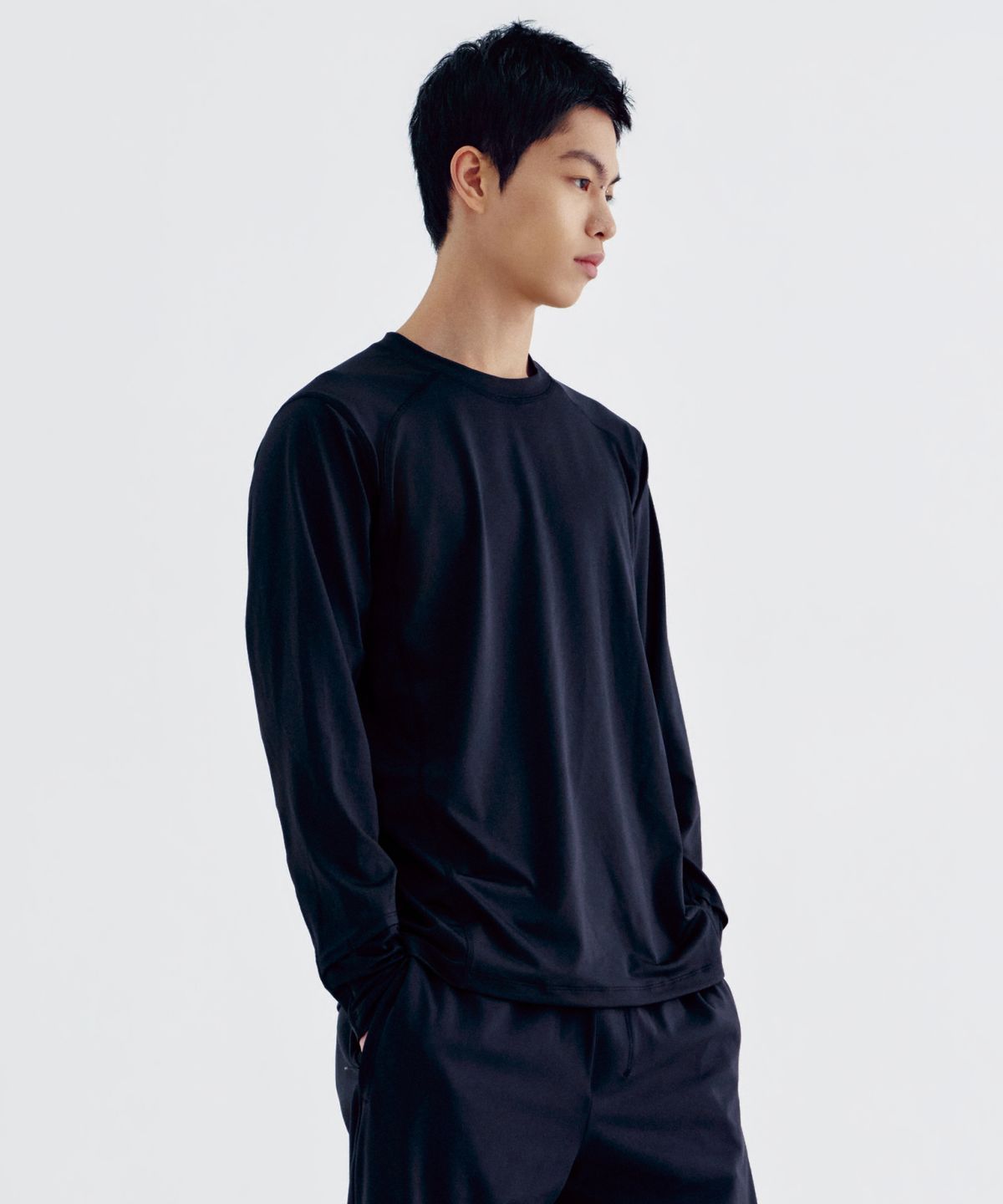 얼스캄에라(EARTH CALM ERA) 코어 그리드 러닝 롱슬리브_3컬러