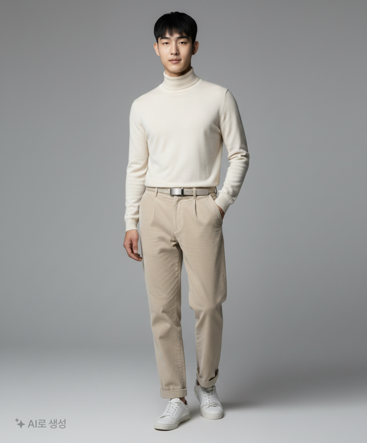 무신사 스탠다드(MUSINSA STANDARD) 와이드 코듀로이 팬츠 [크림] M