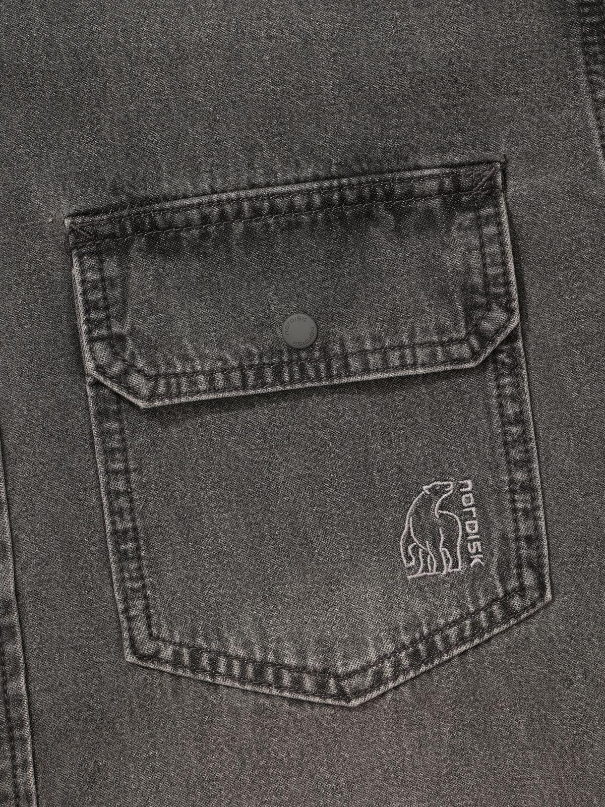 노르디스크(NORDISK) 데님 셔츠 - U_Dark Grey