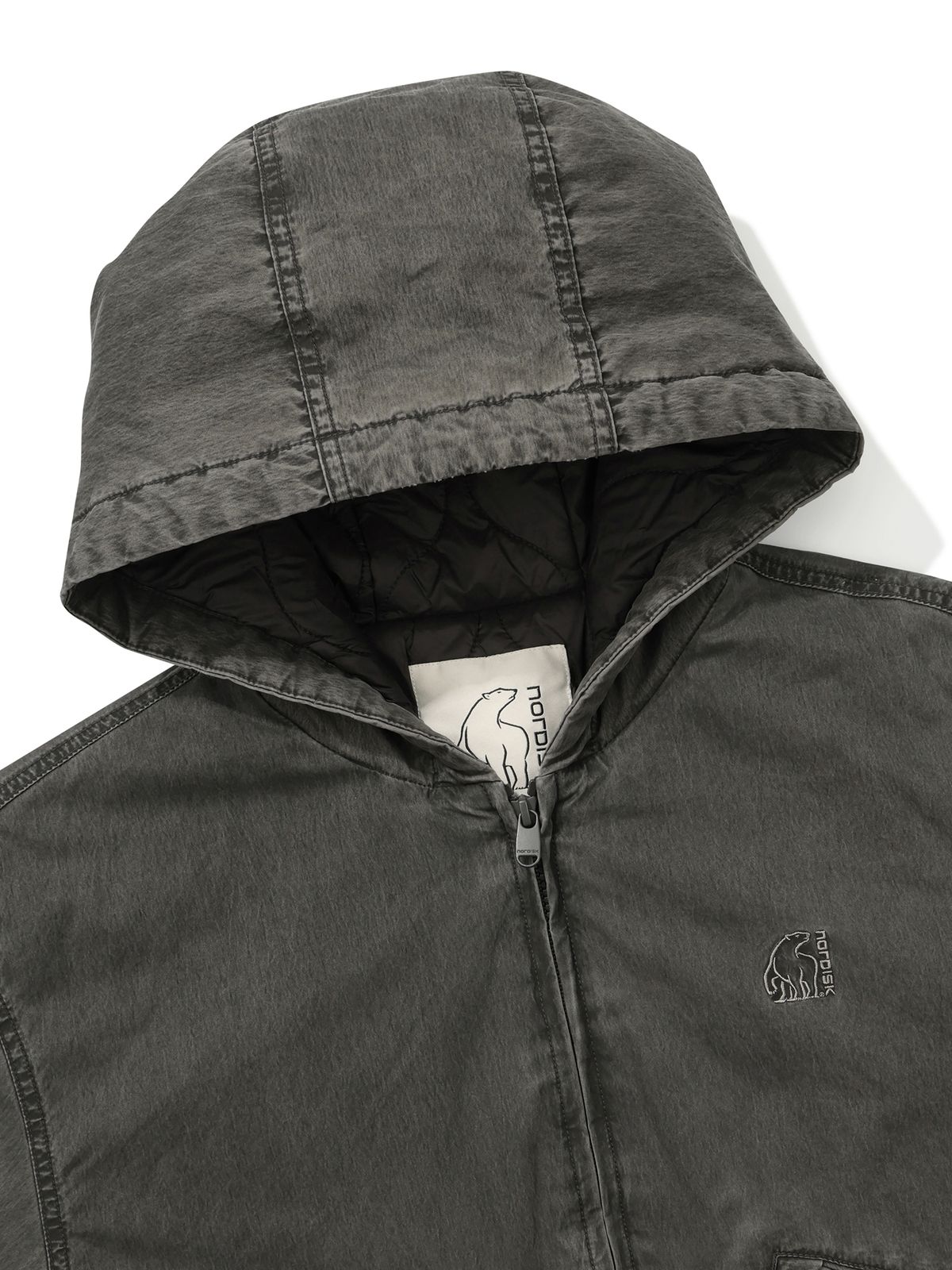 노르디스크(NORDISK) 워시드 후디 자켓 - M_Dark Grey