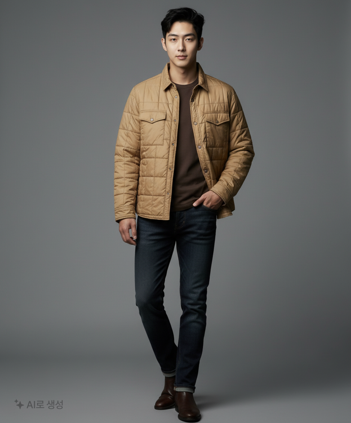 유니클로(UNIQLO) 하프 패딩/하프 헤비 아우터 XL