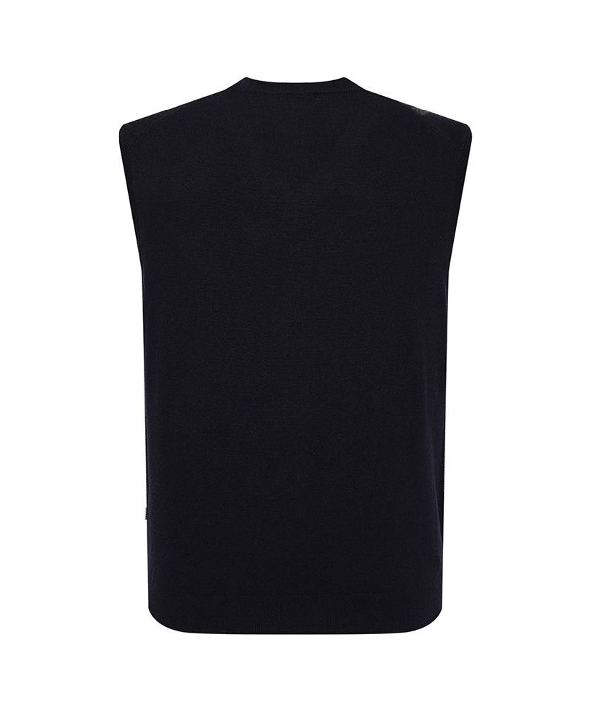 닥스셔츠(DAKS SHIRTS) 울100 체크 베스트 레귤러핏 네이비_DMW1SWVE103N1