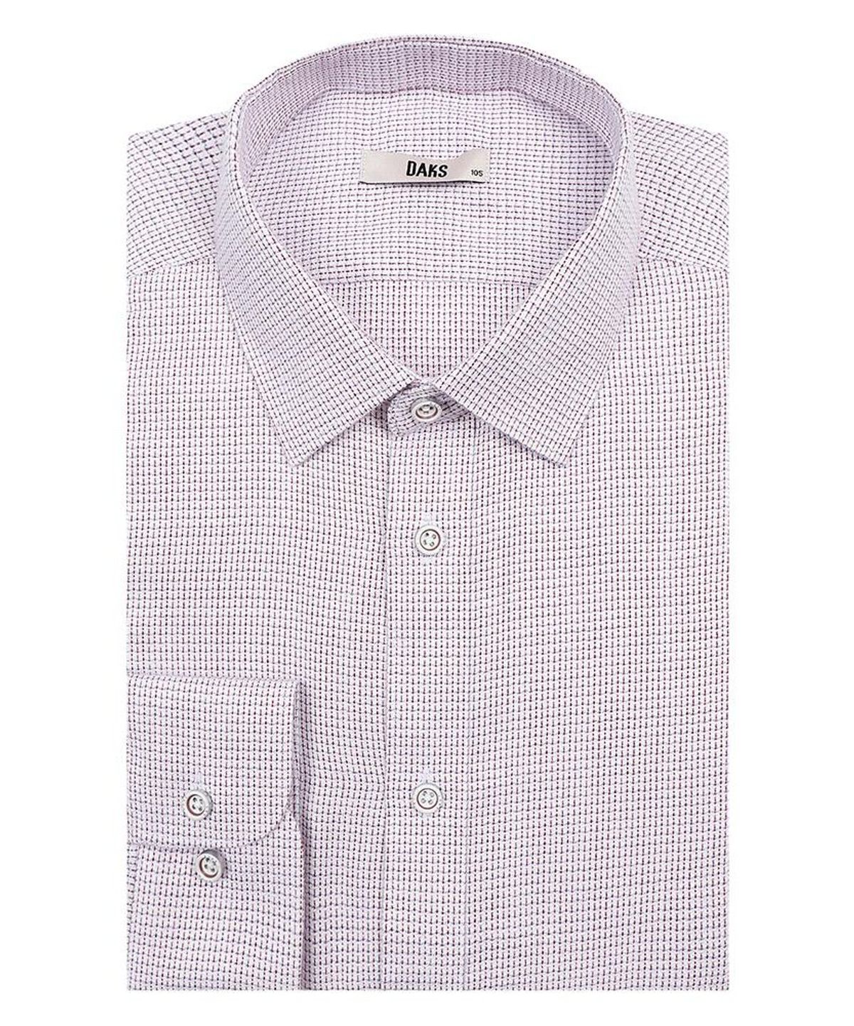닥스셔츠(DAKS SHIRTS) 노케어 울혼방 마이크로패턴셔츠 레귤러핏 레드_DMW1SHDL121R1