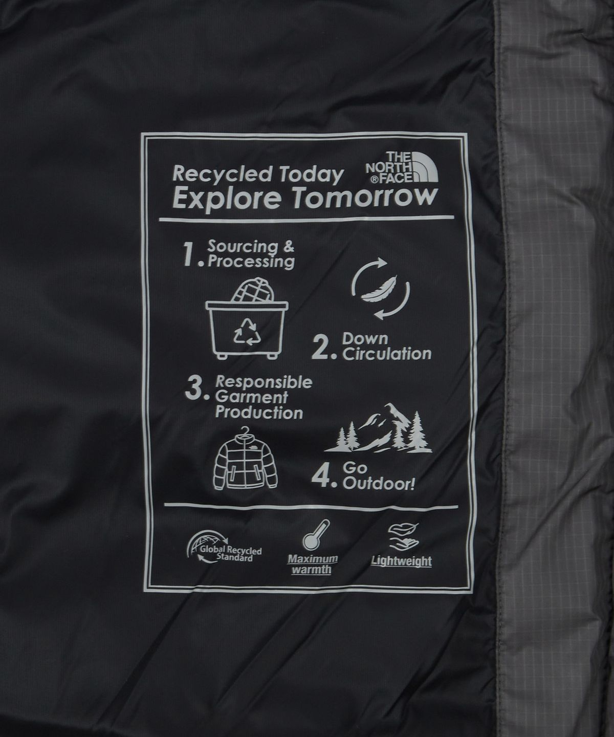 노스페이스(THE NORTH FACE) NJ1DS60B 남성 트레일 팩 다운 자켓 DARK CHARCOAL
