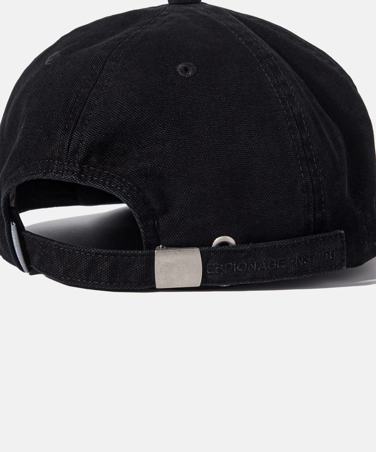 에스피오나지(ESPIONAGE) Washed Canvas 5Panel Cap Black