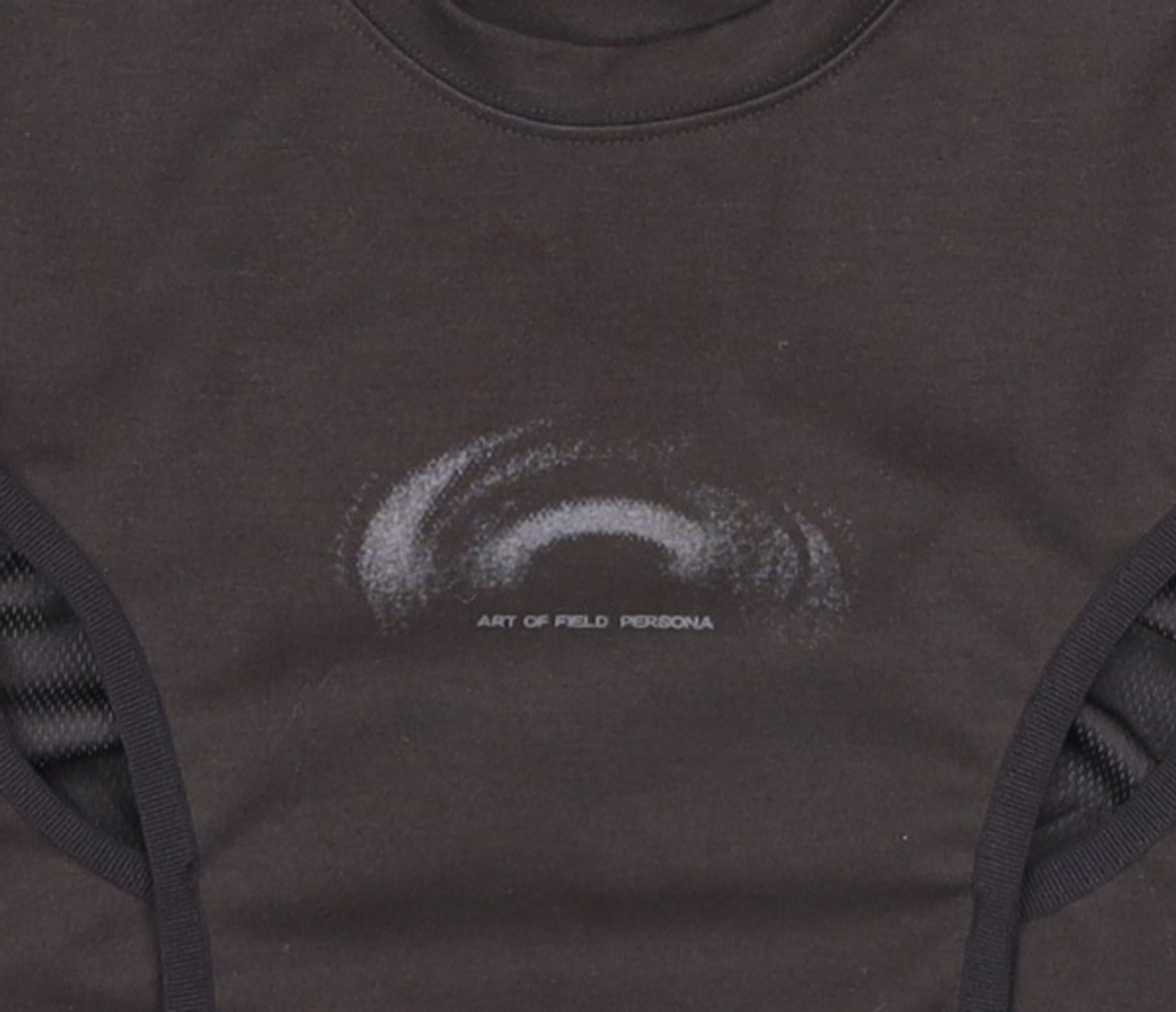아트 오브 필드(ART OF FIELD) FLATLOCK STITCH T-SHIRT - BLACK 2