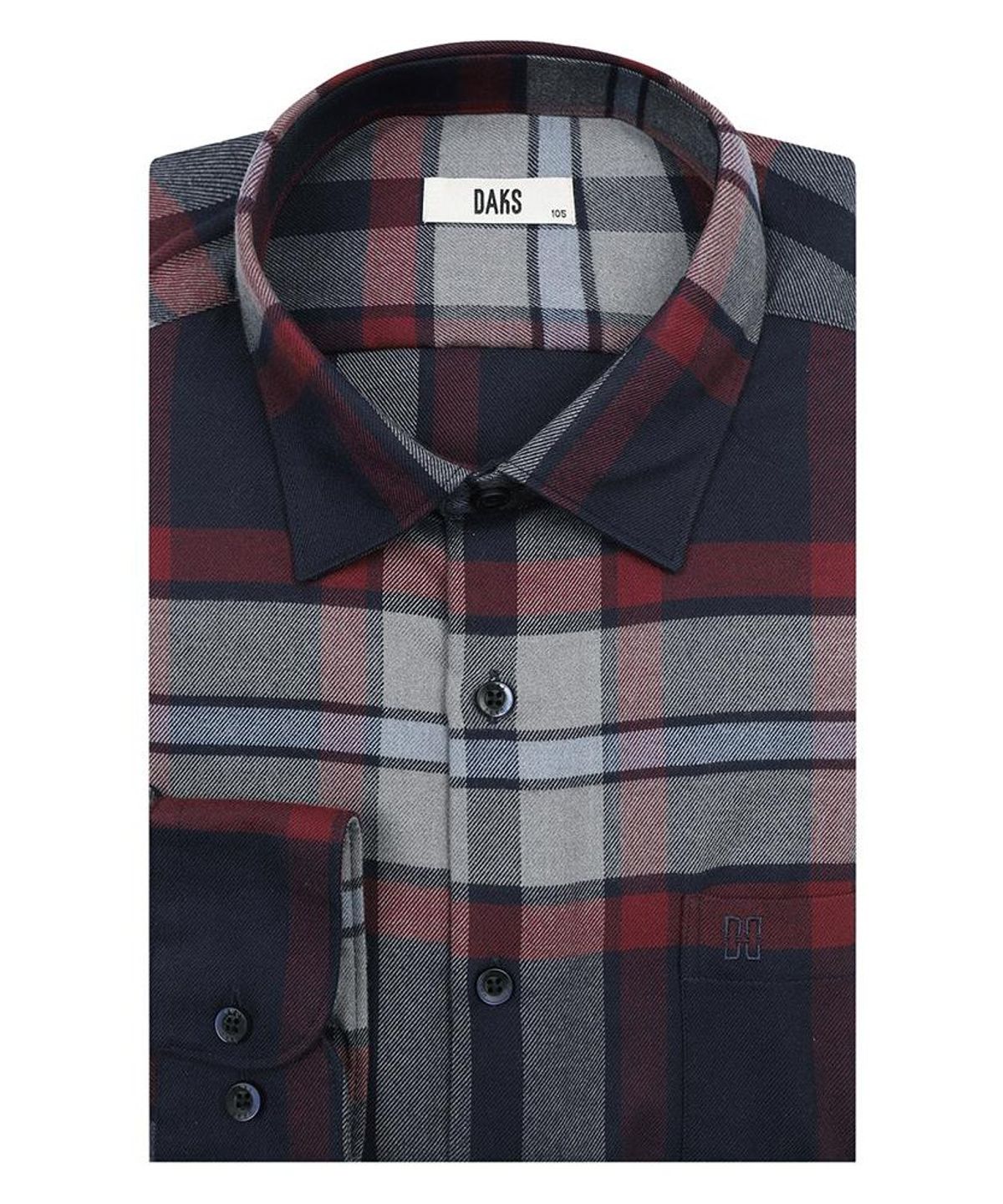 닥스셔츠(DAKS SHIRTS) 이지케어 폴리혼방 체크셔츠 레귤러핏 네이비_DLW2SHCL432N1