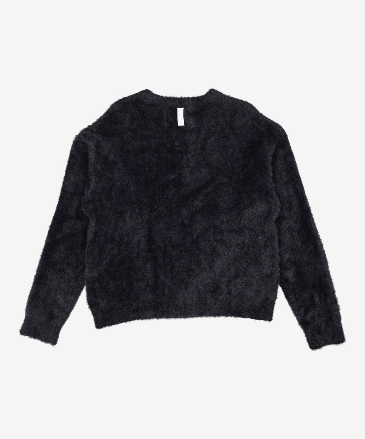 노매뉴얼(NOMANUAL) CROPPED HAIRY KNIT - BLACK M