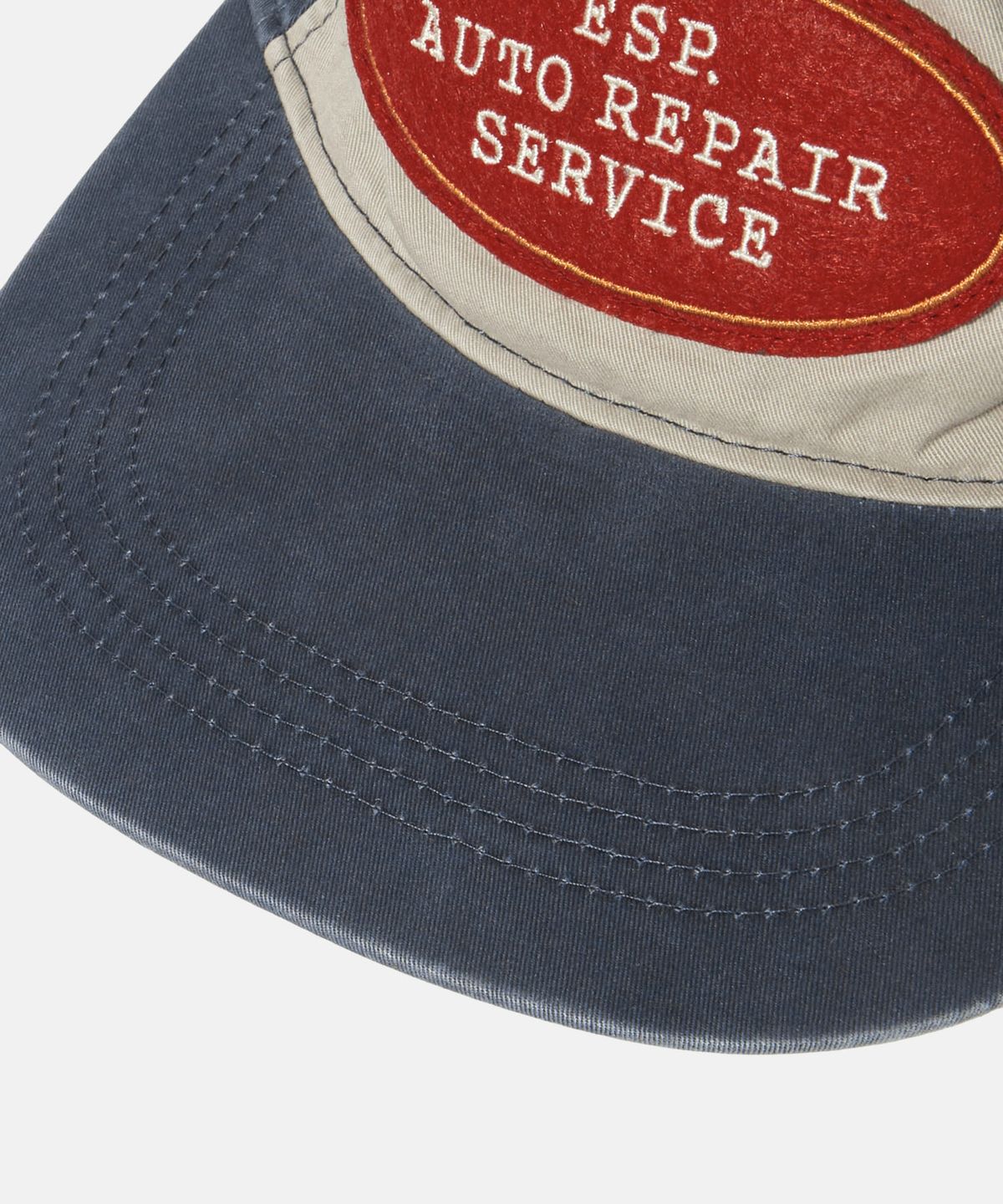 에스피오나지(ESPIONAGE) Auto Repair 5Panel Vintage Cap Navy & Cream