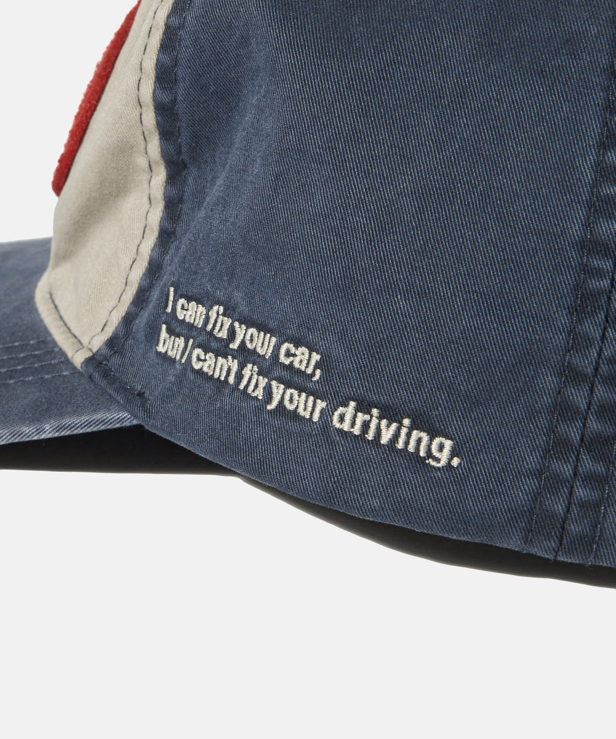 에스피오나지(ESPIONAGE) Auto Repair 5Panel Vintage Cap Navy & Cream