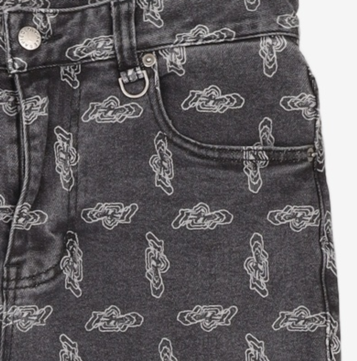 어피스오브케이크(APIECEOFCAKE) FLIP Denim Pants_Black L