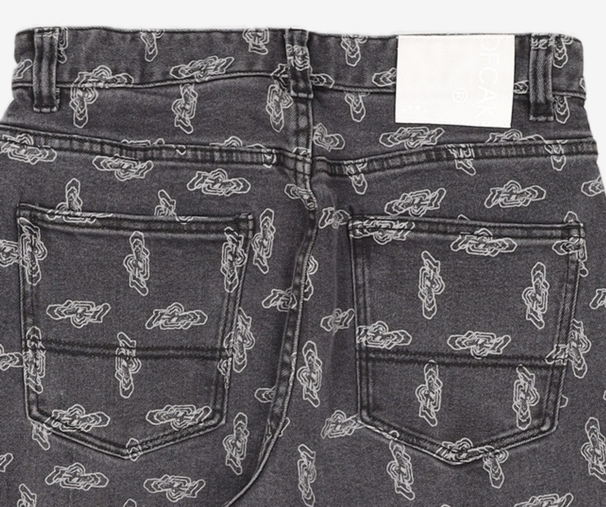어피스오브케이크(APIECEOFCAKE) FLIP Denim Pants_Black L