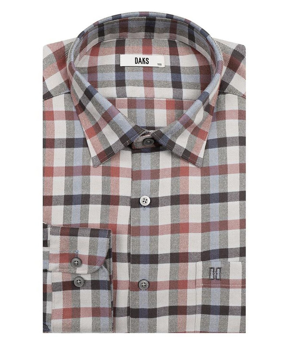 닥스셔츠(DAKS SHIRTS) 노케어 폴리혼방 스몰체크셔츠 레귤러핏 베이지_DMW3SHCL112I1
