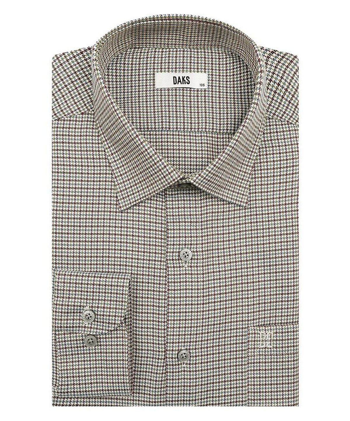 닥스셔츠(DAKS SHIRTS) 이지케어 폴리혼방 체크셔츠 레귤러핏 베이지_DLW2SHCL403I1
