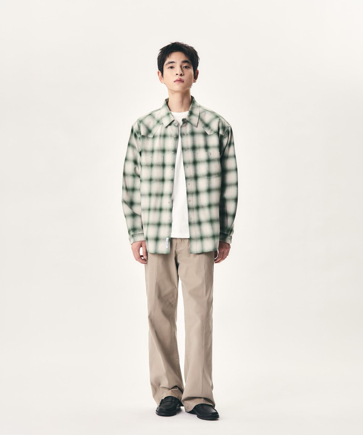 에스피오나지(ESPIONAGE) Semi Flare Chino Pants Stone Beige