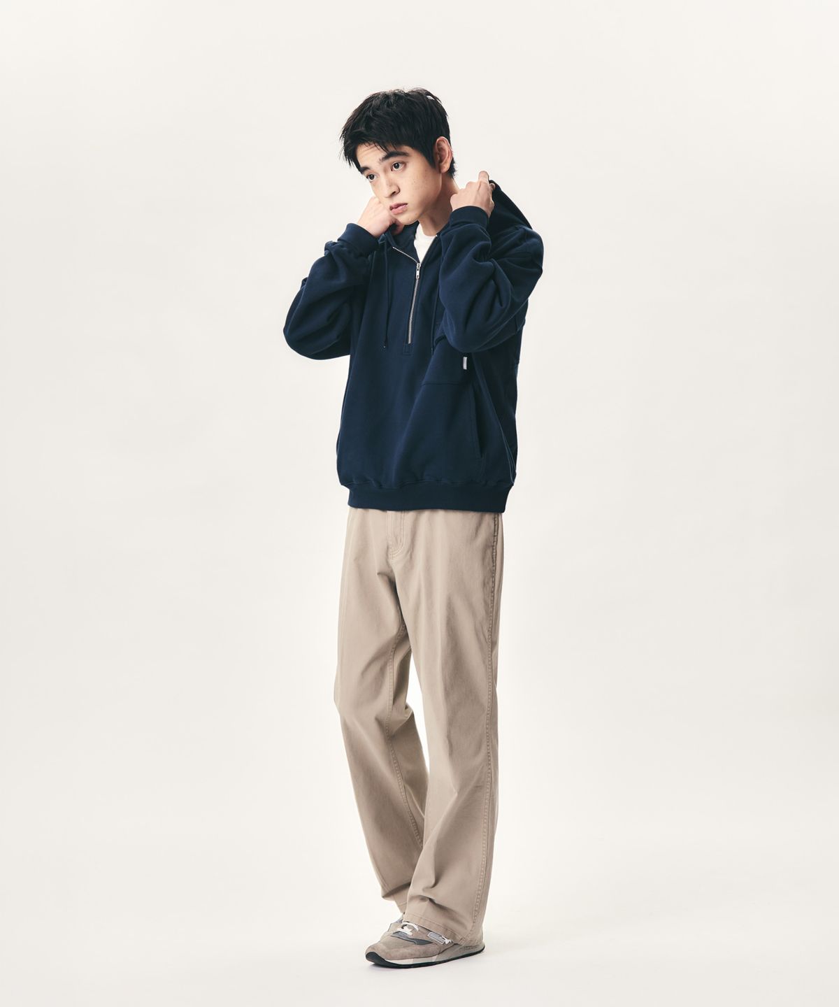 에스피오나지(ESPIONAGE) Semi Flare Chino Pants Stone Beige