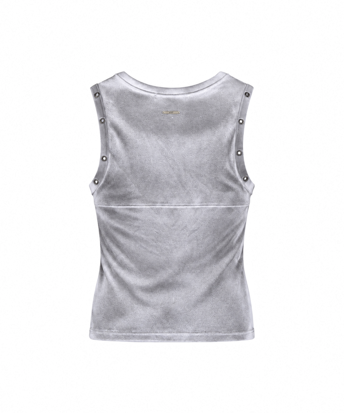 어니브(ANIV) INCISION LINE EYELET SLEEVELESS WASHED BLACK